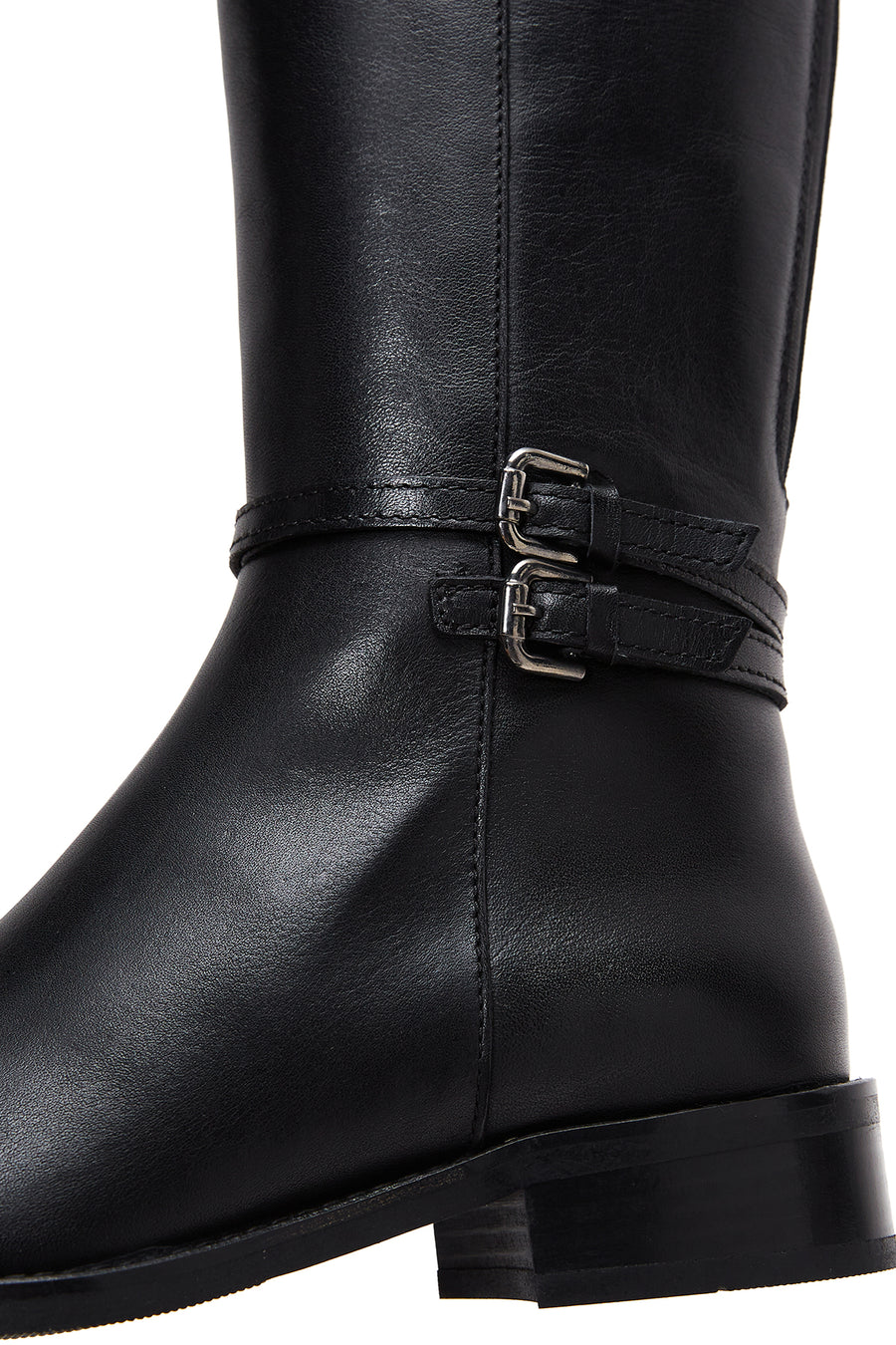 Women's Leather Zippered Boots