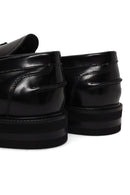 Male Black Tasselled Leather Loafer | Derimod