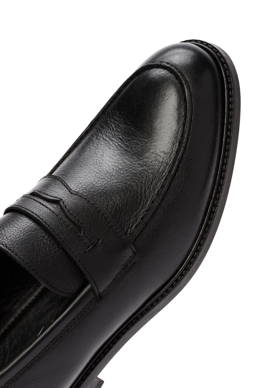 Erkek Siyah Deri Klasik Loafer