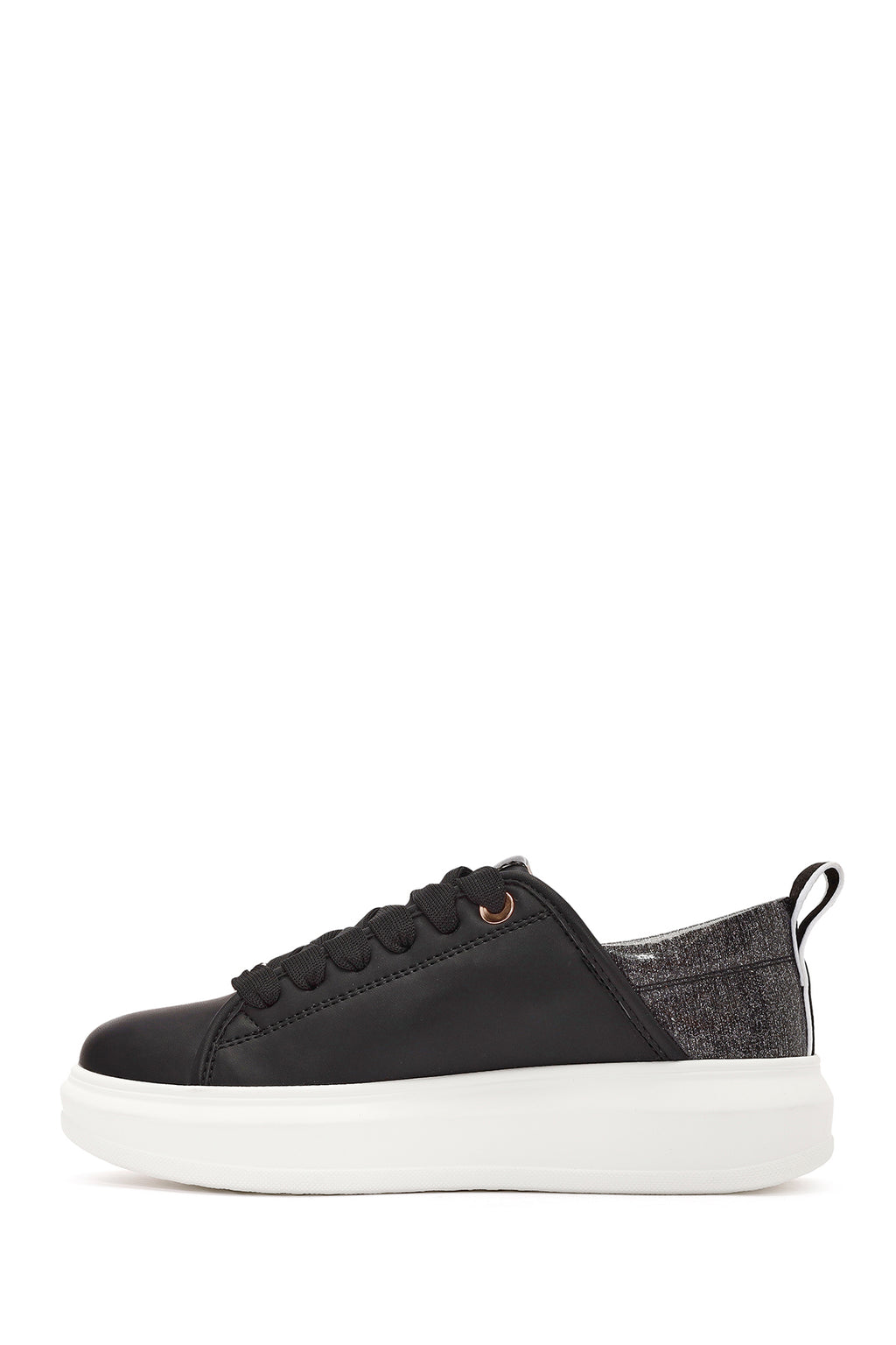 ACBC x Derimod Kadın Siyah Bağcıklı Kalın Tabanlı Sneaker