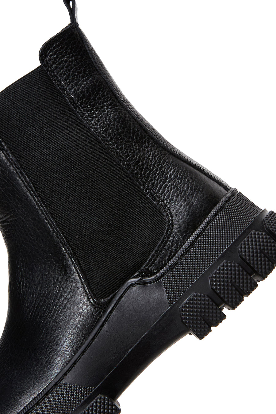 Women's Black Leather Chelsea Boots