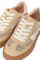 Kadın Vizon Bağcıklı Kumaş Sneaker | Derimod
