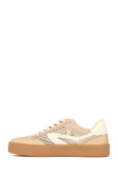 Kadın Vizon Bağcıklı Kumaş Sneaker | Derimod