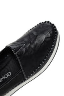 Kadın Siyah Kalın Tabanlı Deri Comfort Loafer | Derimod