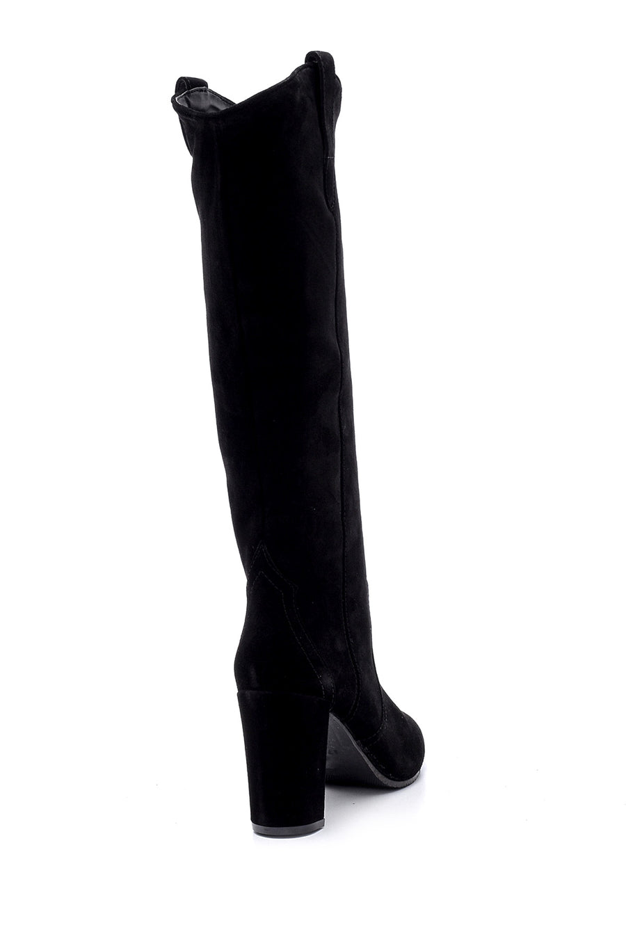 Women's Suede Leather Heeled Boots