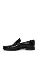 Erkek Siyah Rugan Deri Klasik Loafer | Derimod