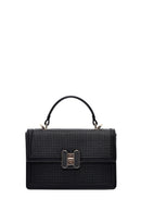 Women's Black Printed Long Strap Crossbody Bag | Derimod