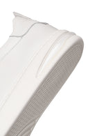 Erkek Beyaz Bağcıklı Deri Sneaker | Derimod