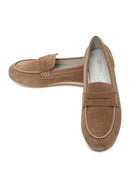 Kadın Vizon Süet Deri Loafer | Derimod