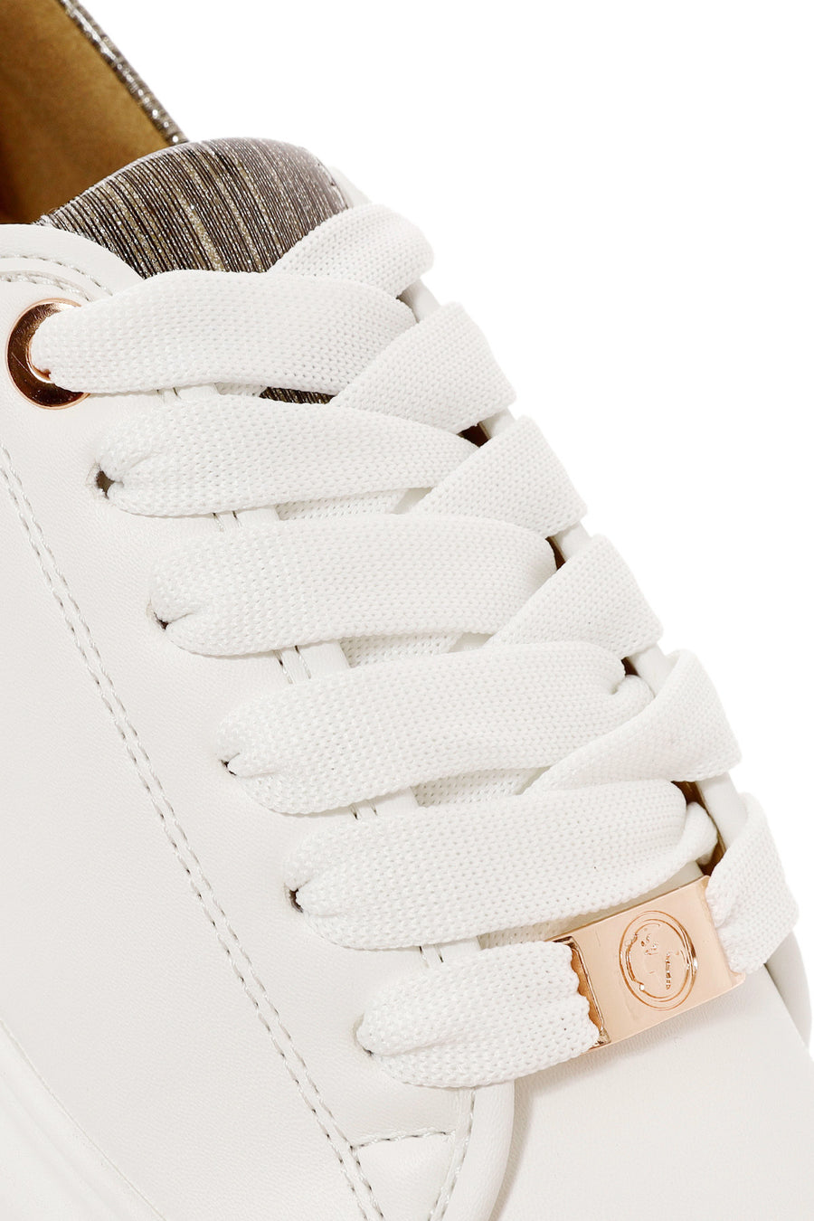 ACBC x Derimod Kadın Beyaz Bağcıklı Kalın Tabanlı Sneaker