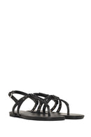 Woman Black Flip-Flop Sandals | Derimod