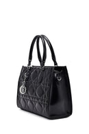 Woman Black Long-Strap Quilted Classic Shoulder Bag | Derimod