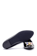 Women's Stone Patent Leather Shoes | Derimod