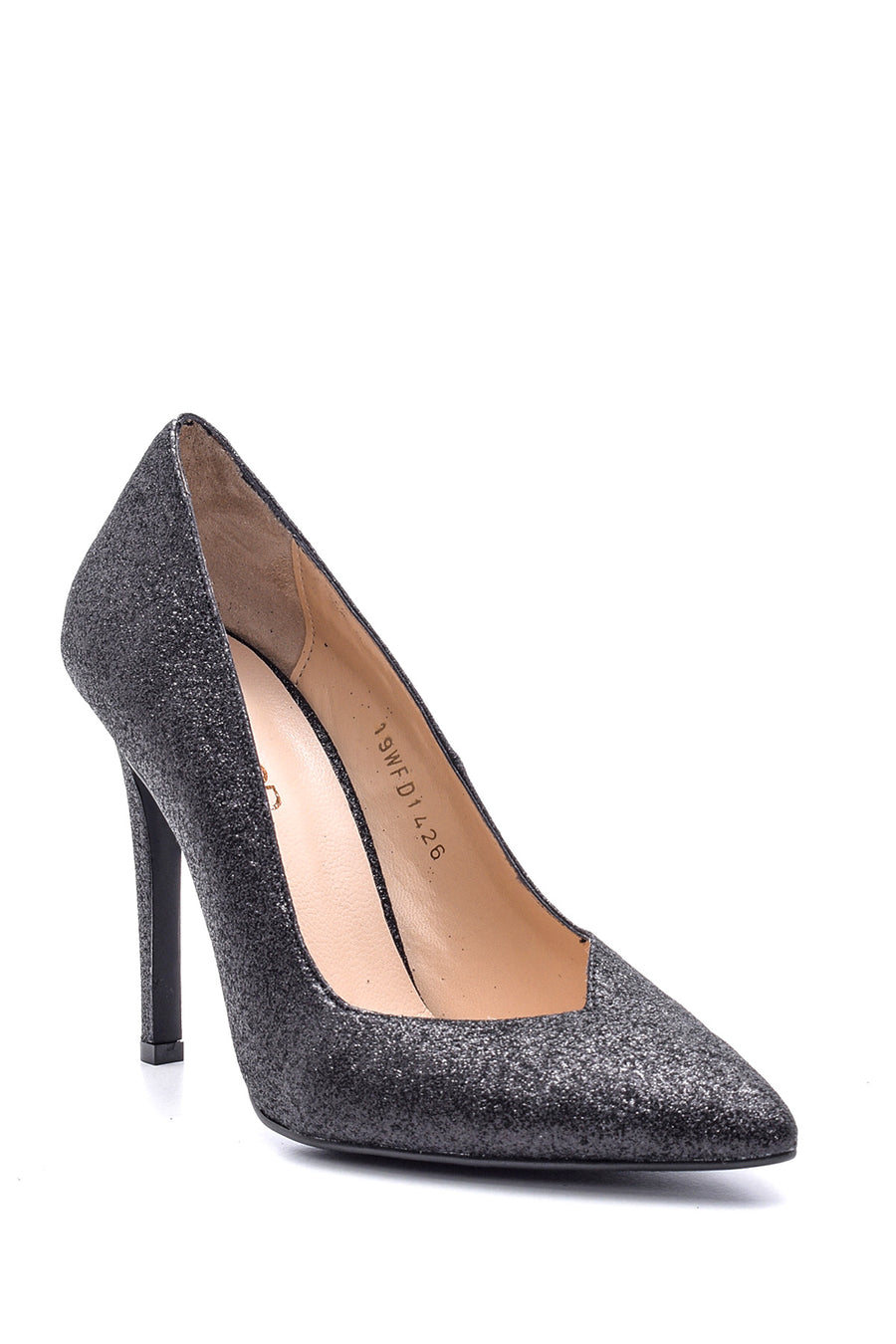 Kadın Simli Deri Stiletto