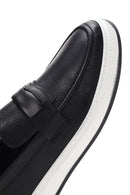 Men's Black Leather Casual Loafer | Derimod