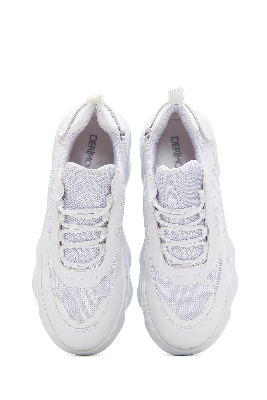 Kadın Beyaz Kalın Tabanlı Sneaker
