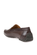 Geox Men's Brown U Moner 2Fit Casual Leather Loafer | Derimod