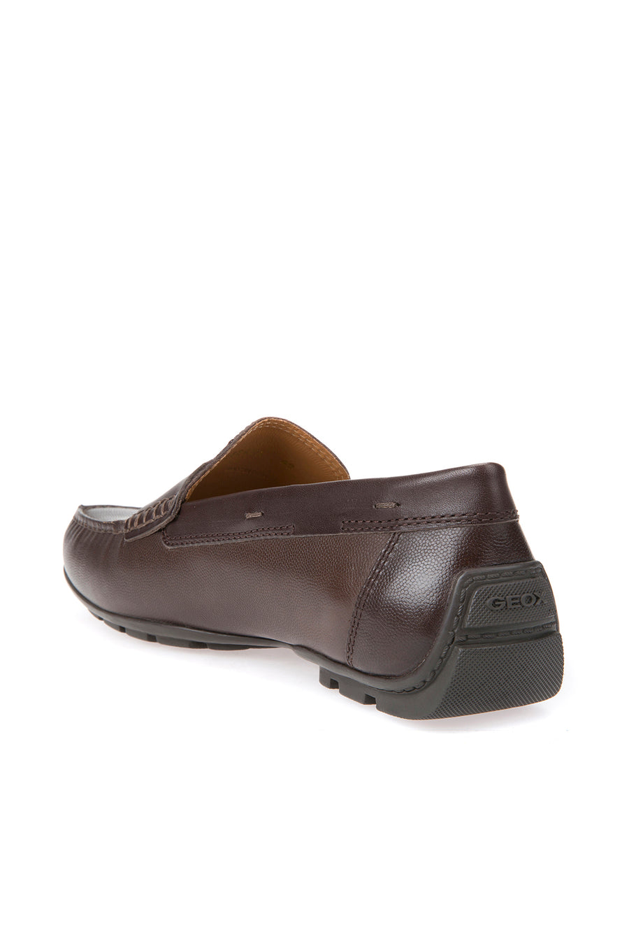 Geox Men's Brown U Moner 2Fit Casual Leather Loafer