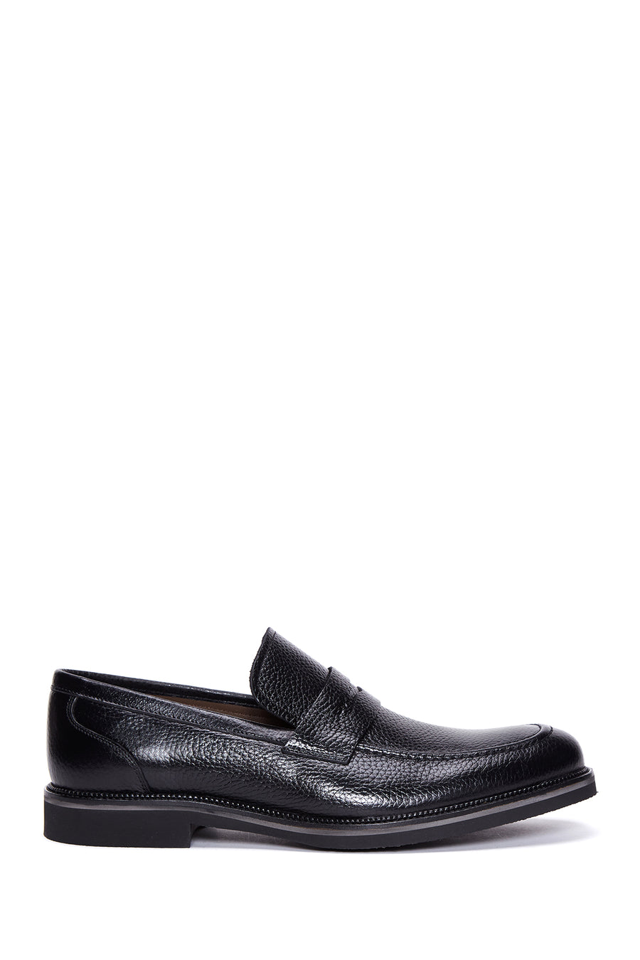 Erkek Siyah Deri Casual Loafer 22WFD6009FT | Derimod