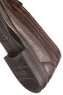 Erkek Kahverengi Deri Klasik Loafer | Derimod