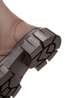 Women's Brown Boot Leather Boots | Derimod