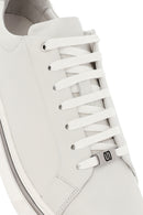 Erkek Beyaz Bağcıklı Deri Sneaker | Derimod