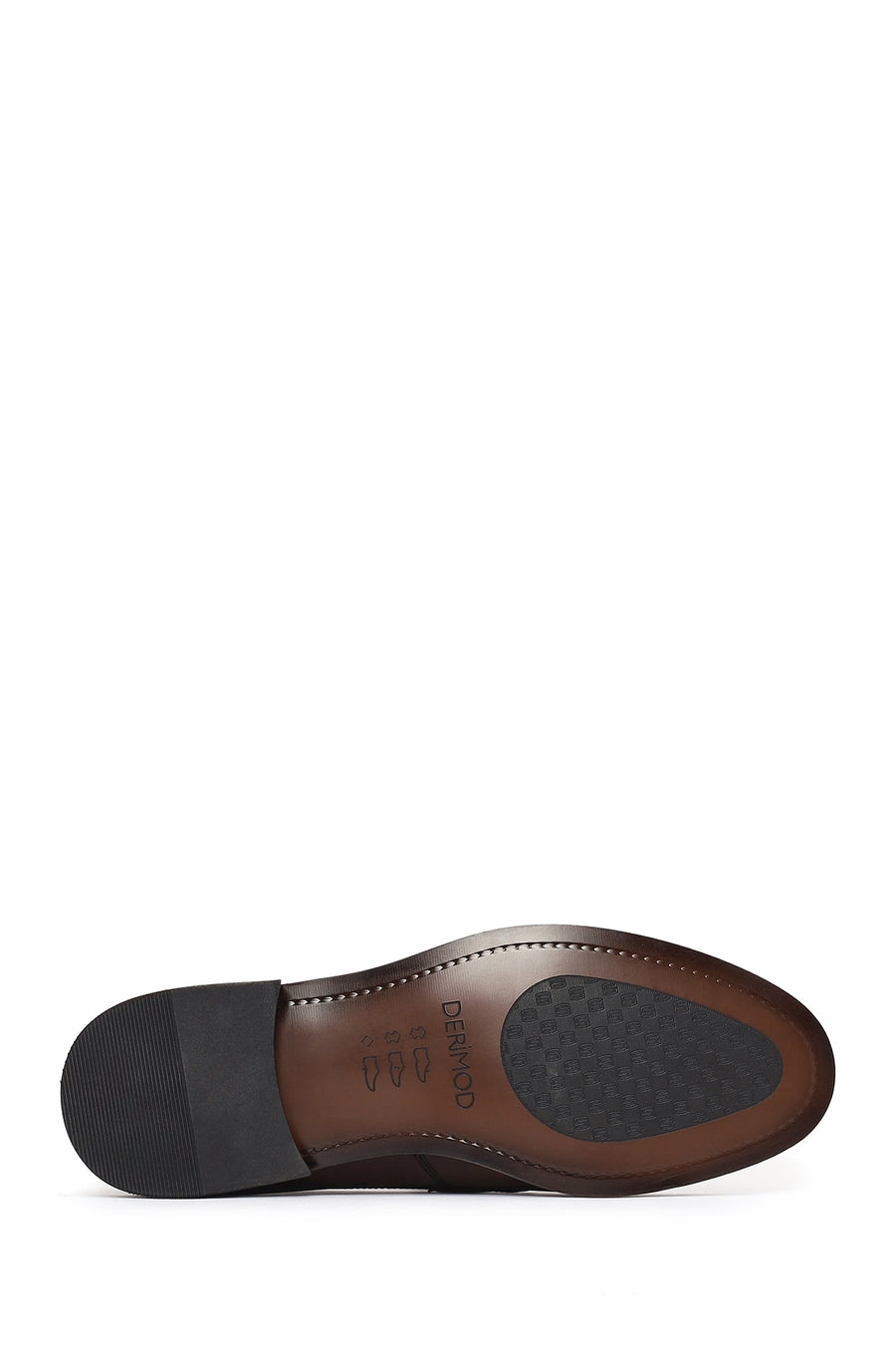 Erkek Kahverengi Deri Klasik Loafer