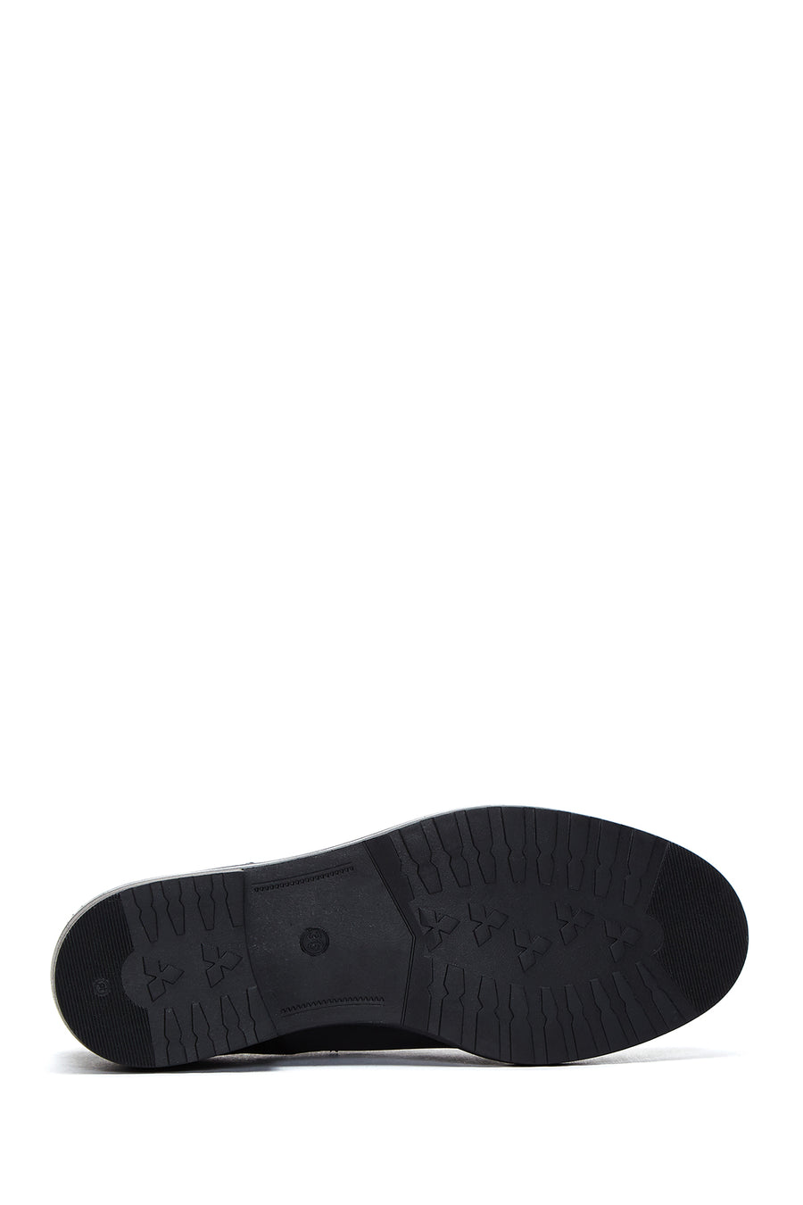 Women's Black Leather Oxford Shoes