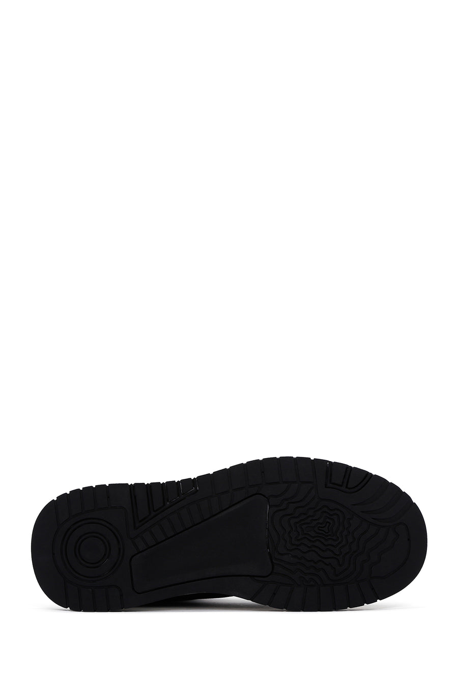 Erkek Beyaz Deri Kalın Tabanlı Sneaker