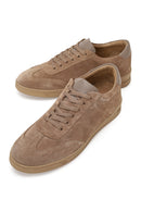 Male Beige Lace-Up Suede Leather Sneaker | Derimod