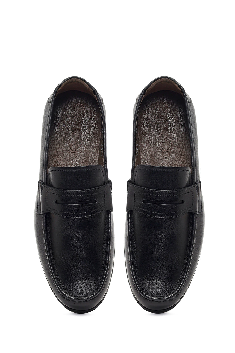 Erkek Siyah Deri Casual Loafer