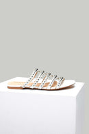 Women's Slippers with Metal Detail | Derimod