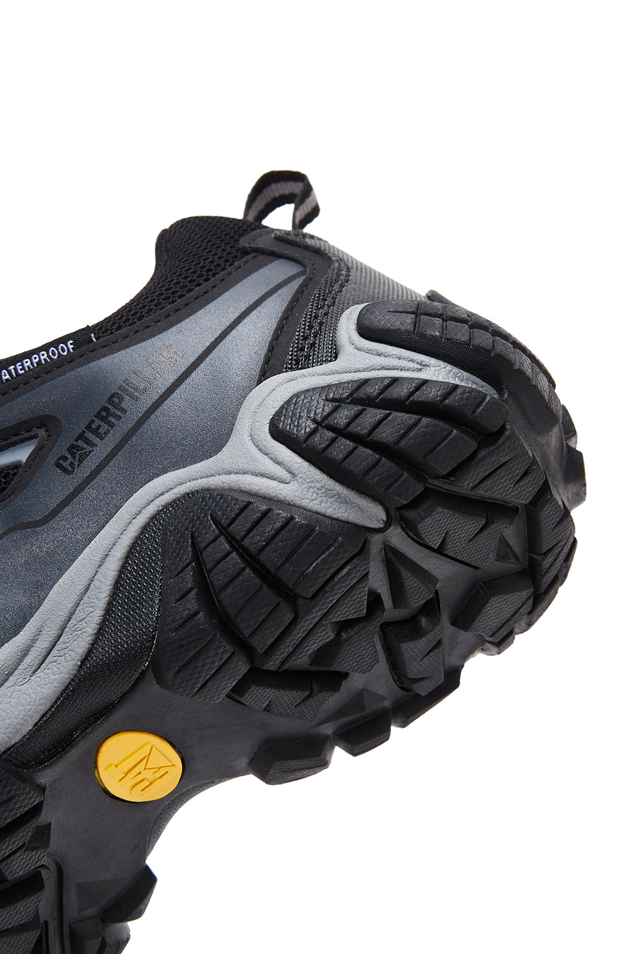 Caterpillar Men's Black Leather Waterproof Outdoor Shoes
