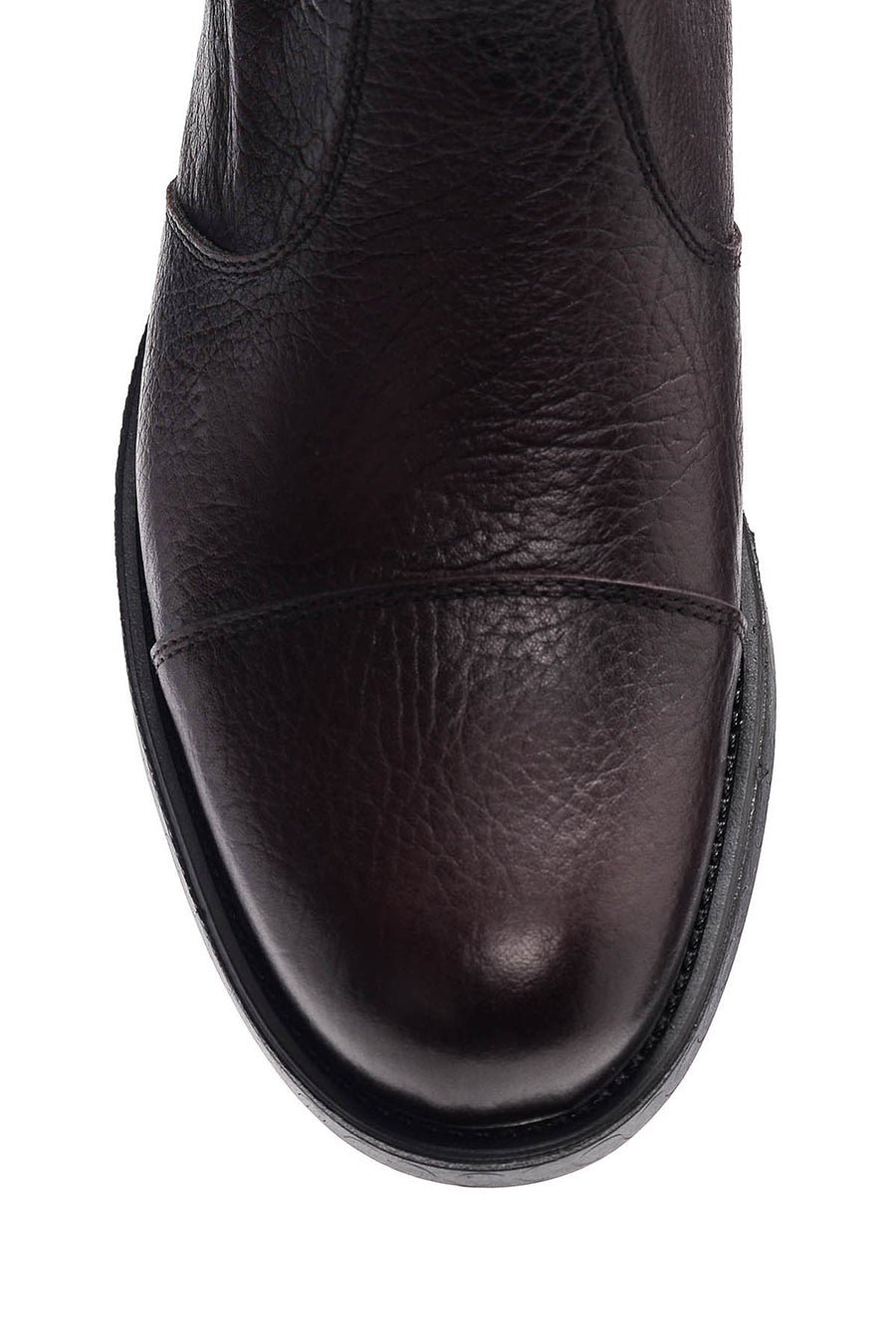 Men's Buckle Leather Boots
