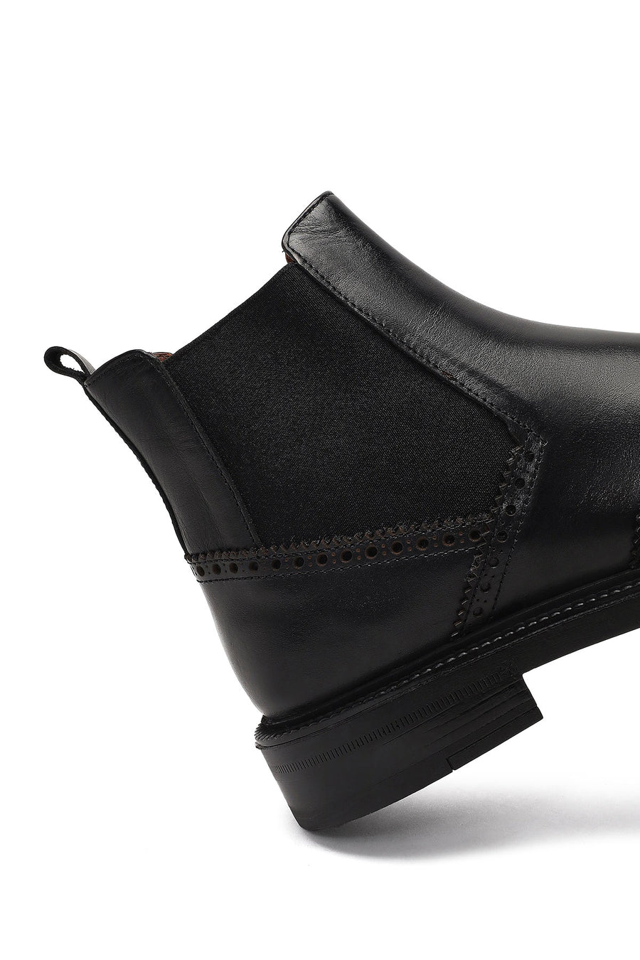 Men's Black Leather Chelsea Boot