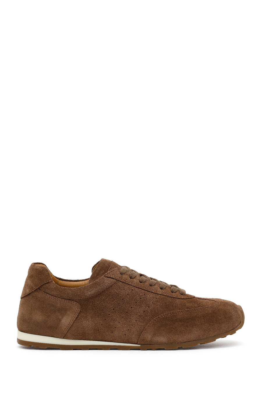 Erkek Kahverengi Bağcıklı Süet Deri Sneaker 26SFD720010 | Derimod