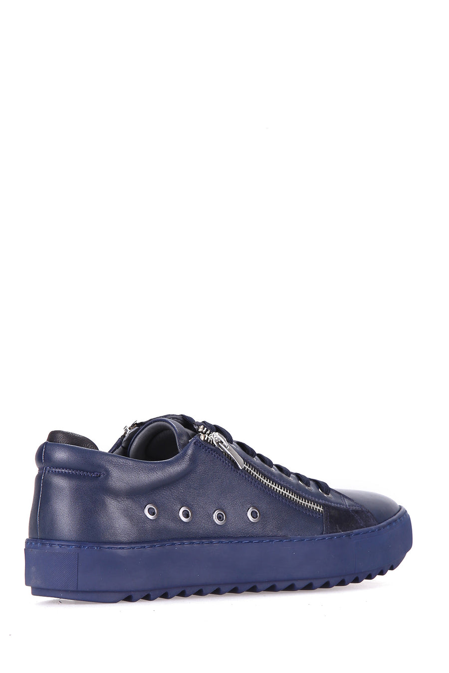 Men's Leather Shoes with Zipper Detail