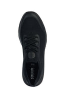 Geox Men's Black Spherica Lace-Up Thick Soled Sneaker | Derimod