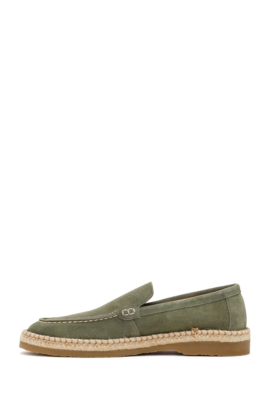 Men's Green Suede Leather Casual Loafer
