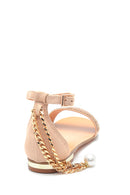 Women's Gold Chain Detailed Sandals | Derimod