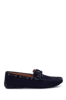 Erkek Lacivert Süet Deri Casual Loafer | Derimod