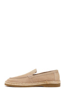 Erkek Bej Süet Deri Casual Loafer | Derimod