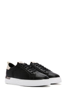 Men's Black Lace-up Leather Sneaker | Derimod