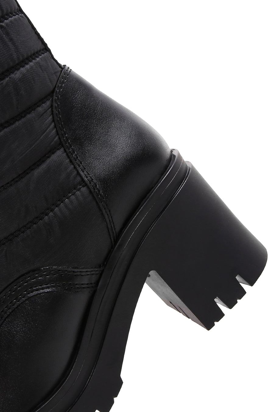 Women's Black Thick Heeled Boots