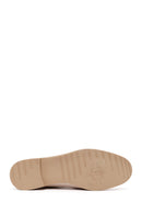 Kadın Krem Tokalı Maskülen Deri Loafer | Derimod