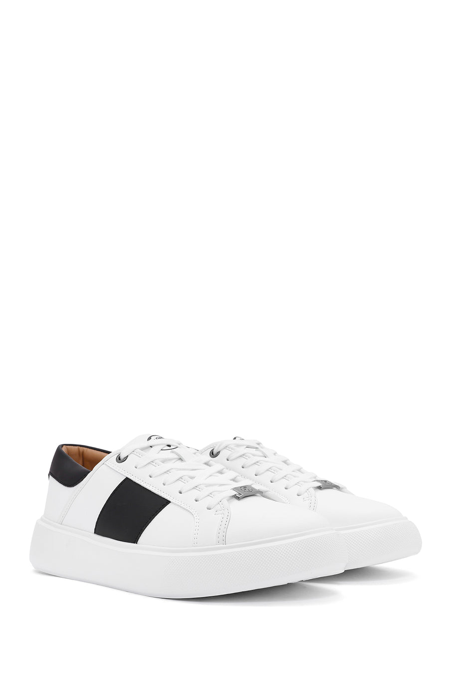 ACBC x Derimod Men's White Lace-Up Sneakers