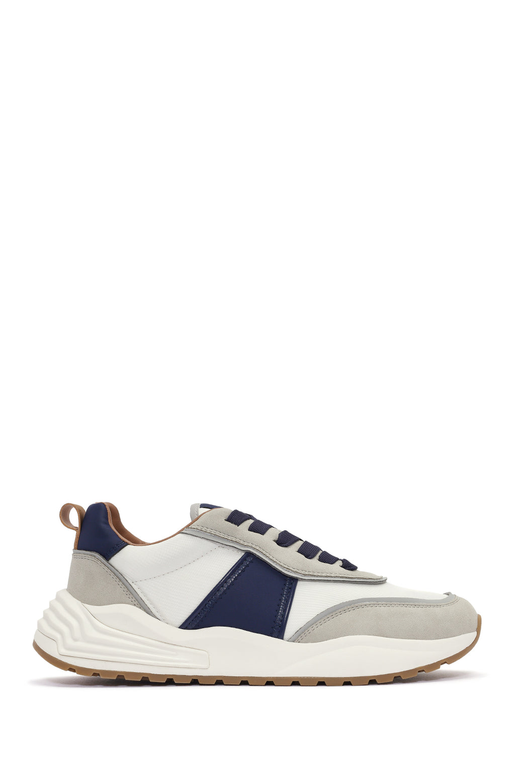 ACBC x DERİMOD Erkek Bej Bağcıklı Kalın Tabanlı Sneaker
