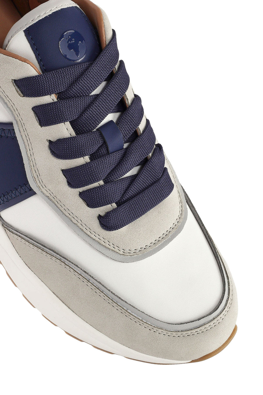 ACBC x DERİMOD Erkek Bej Bağcıklı Kalın Tabanlı Sneaker