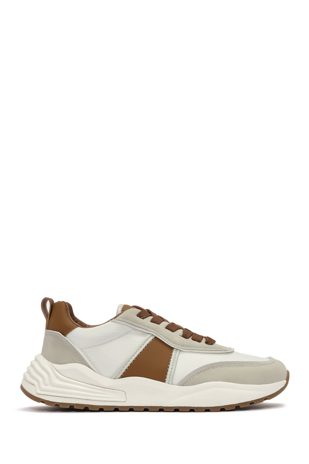 ACBC x DERİMOD Erkek Taba Bağcıklı Kalın Tabanlı Sneaker