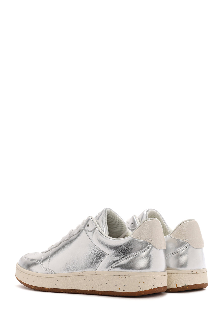 ACBC x Derimod Kadın Gri Metalik Bağcıklı Sneaker